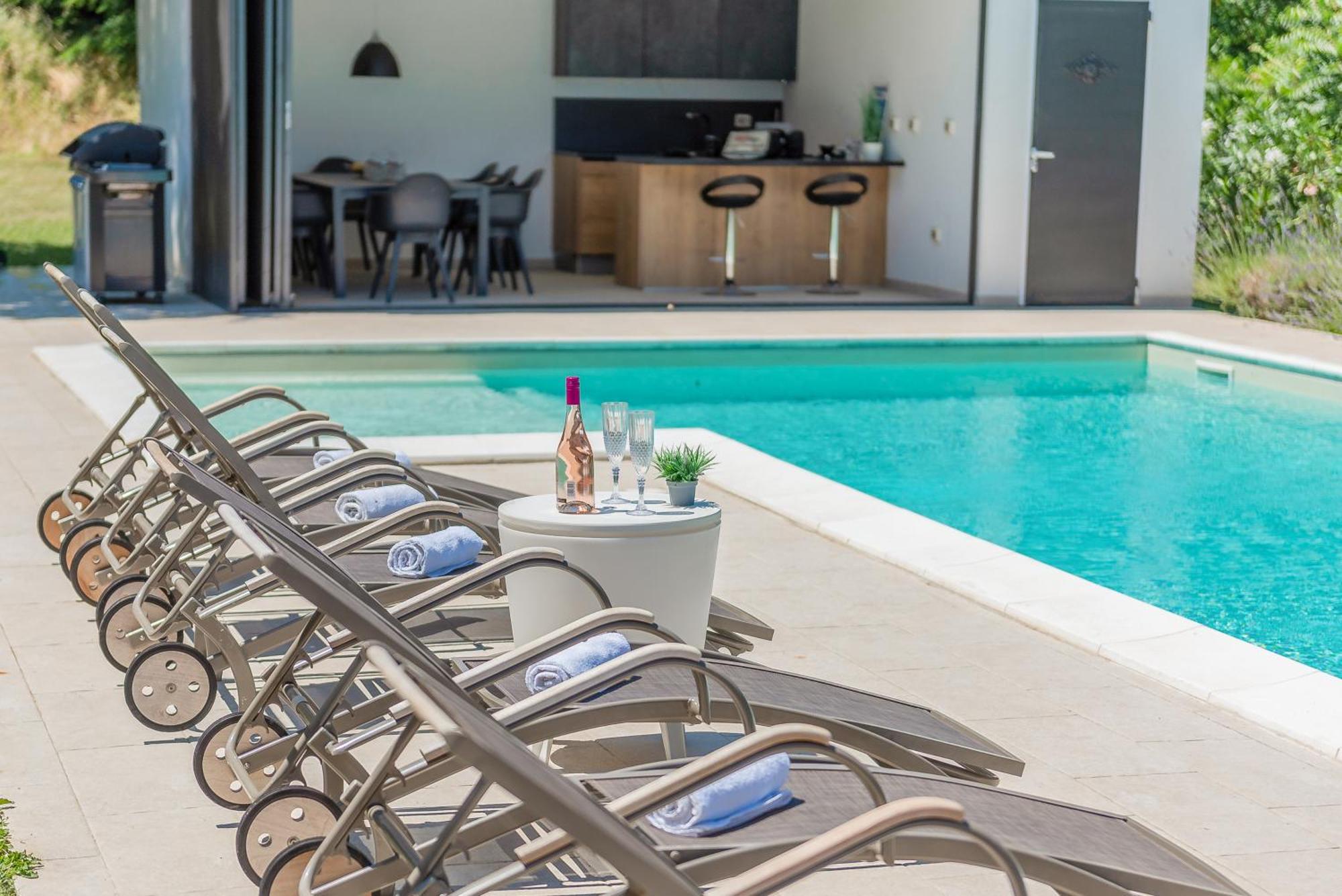 Villas Martincici With Large Pool Грожнян Экстерьер фото